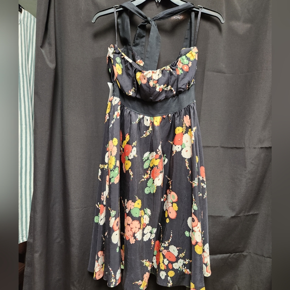 Moulinette Soeurs (Anthropologie) size 4 floral silk dress.